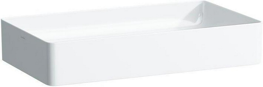 Раковина накладная на столешницу, прямоуг. 600х340хh110мм, без перелива и отв. д/смесит., крепёж в компл.,  Square ZZ Laufen Living 8.1143.4.000.112.1