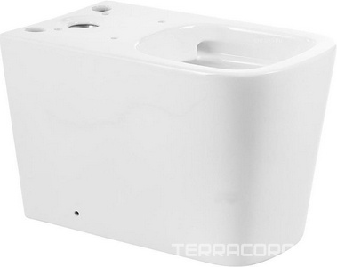 Чаша напольного, безободкового унитаза, (крепеж к полу в компл.),  ZZ BelBagno Albano BB120CPR