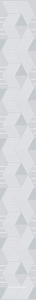 Керамическая плитка Azori Lounge Бордюр LOUNGE MIST GEOMETRIA 6.2x50.5 Серый 