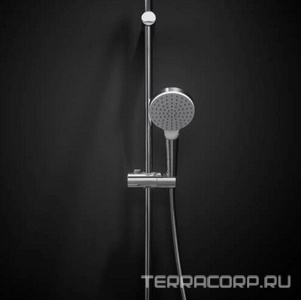 Душевая стойка h 65см, лейка, шланг 1,6м в компл., (цв.белый/хром),  1jet Hansgrohe Crometta 26533400