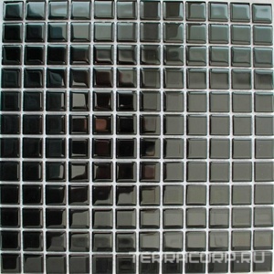 Мозаика Мастера Керамики Glass Мозаика FA06601 (чип 25x25) 30х30 Черный 