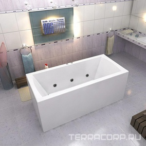 Ванна акриловая  170х80 см (БЕЗ каркаса n039612 и сифона 19649) Bas Индика В 00013