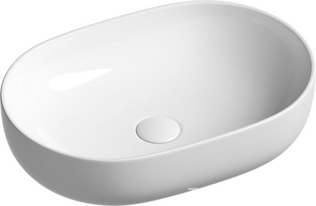 Раковина-чаша Ceramica Nova  60х47 см, БЕЗ отверстия под смеситель, БЕЗ донного клапана, цв. белый ZZ Ceramica Nova Element CN6047