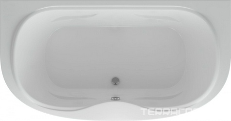 Акриловая ванна Акватек Мелисса вклеенный каркас| 180x95x46