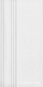Керамическая плитка Kerama Marazzi Монфорте Плинтус  белый матовый обрезной 20x40 Белый 