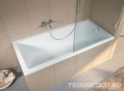 Ванна 170х80см, без ножек/рамы, панелей, слива-перелива, (акрил цв.белый),  Plus ZZ Riho Lusso B006001005