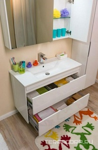 Раковина-столешница 100 cm (ATRIA) Sanovit (без тумбы не продается) ZZ Aquanet Модена 182321