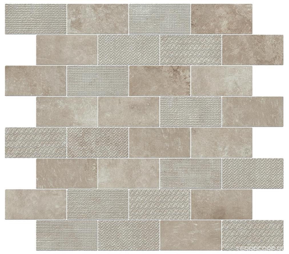 Мозаика Atlas Concorde Italy Aix Cendre Minibrick Tumbled 30,5x30,5 Бежевый, фото 3