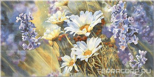 Керамическая плитка Azori Лофт Декор  Лила XX20.1х40.5 Комбинированный 