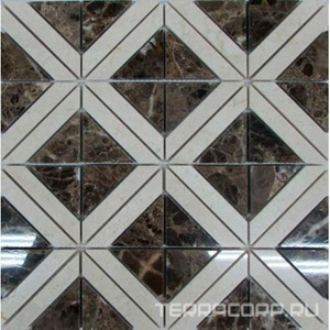 Мозаика Спектр-М Натуральный камень Мозаика из камня на сетке М20-219Р 30x30 Комбинированный 