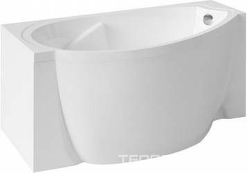 Ванна из искусственного камня Цвет и Стиль Аура L 160х90, с ножками| 160x91x55