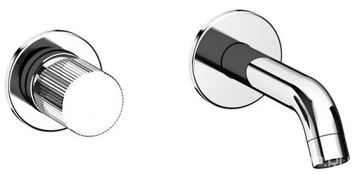 Смеситель для раковины, встраиваемый в стену, излив 139мм, (цв.хром), Cox Grip ZZ