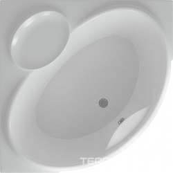 Акриловая ванна Акватек Эпсилон вклеенный каркас| 150x150x46