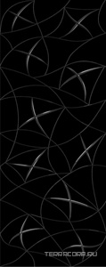 Керамическая плитка Azori Vela Декор  Nero "Stella" 20.1x50.5 Черный 