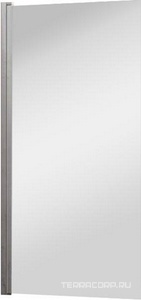 Душевая шторка на ванну, распашная, правая/левая, 800хh1400мм, (профиль цв.хром, стекло прозрачное 5мм), Vincea ZZ Vincea Универсал VSB-11800CL