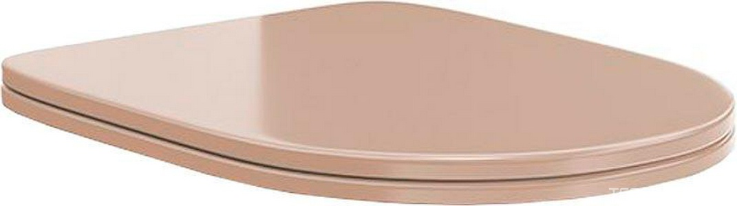 Крышка-сиденье  с микролифтом Soft close + Clip up, крепеж в комплекте, цвет камео бежевый глянцевое ZZ Kerama Marazzi Pompei PO.seat.01\CAM