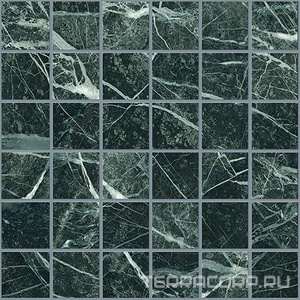 Мозаика Emil Ceramica Tele Di Marmo Revolution Mosaico Verde Saint Denis Lappato 30x30 Зеленый 