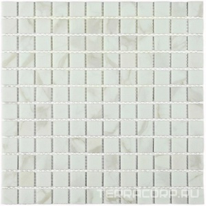 Мозаика Bonaparte Мозаика стеклянная Mia white (matt)  (23x23x4) 30x30 Белый 