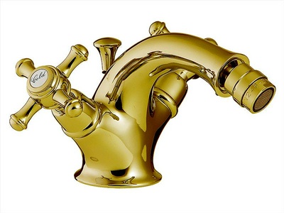 Смеситель для биде с д/к (золото),  ZZ 3M Old italy 4424 DD