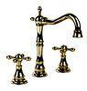 Смеситель для раковины на 3 отв., с д/к, (цв. бронза),  ZZ Gaia Chopin RN 612 BR