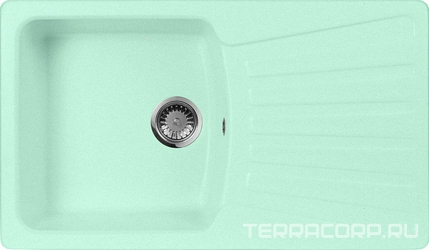Мойка кухонная AquaGranitEx M-12 салатовая| 49x84x19