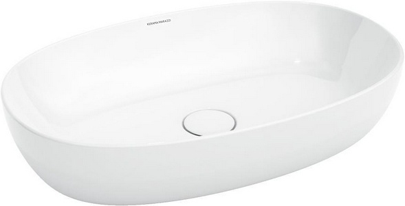 Раковина PLAZA 60х38 cм накладная БЕЗ отверстия под смеситель, цв.белый Kerama Marazzi Plaza PLR.wb.60