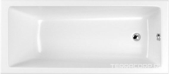 Ванна акриловая WHITECROSS Wave 170х70, без каркаса, сифона, цв. белый, ZZ