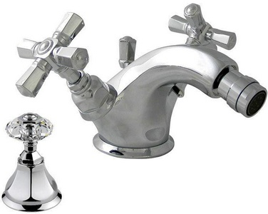 Смеситель для биде, с д/к, (цв.хром, ручки цв.хром Crystal handle), Nicolazzi ZZ Nicolazzi Teide 1934 CR 15