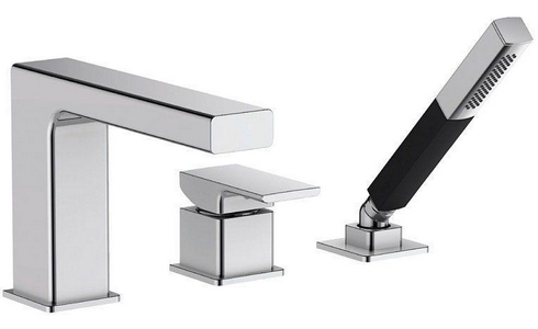 Смеситель STRAYT на борт ванны на 3 отв., хром ZZ Jacob Delafon Strayt E37337-CP