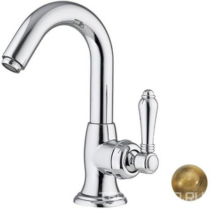 Смеситель для раковины на 1 отв., с д/к, (цв. бронза, ручка El Capitan), Cinquanta ZZ Nicolazzi Tradizionale 3454 BZ 75C