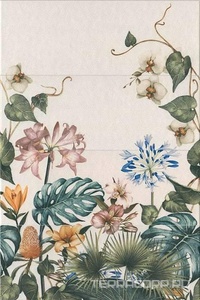 Керамическая плитка Kerama Marazzi Зимний сад Панно  (из 4 частей 15х40)XX40x60 Бежевый 