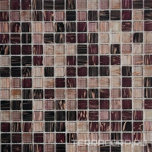 Мозаика Мастера Керамики Glass Мозаика JS07 (чип 20x20) 30.5х30.5 Коричневый 