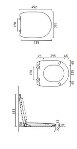 Сиденье для унитаза, с микролифтом, (цв. белый),  ZZ Catalano Canova Royal 5SSSTF00