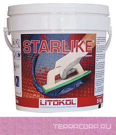 Затирка Starlaike CICLAMINO C. 370 цикламен-т.розовый 5 кг. ZZ Litokol Starlike C370/5, фото 3