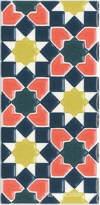 Керамическая плитка Kerama Marazzi Алькасар HGD\A326\16000  дек. стена 7,4х15 ZZ Синий 