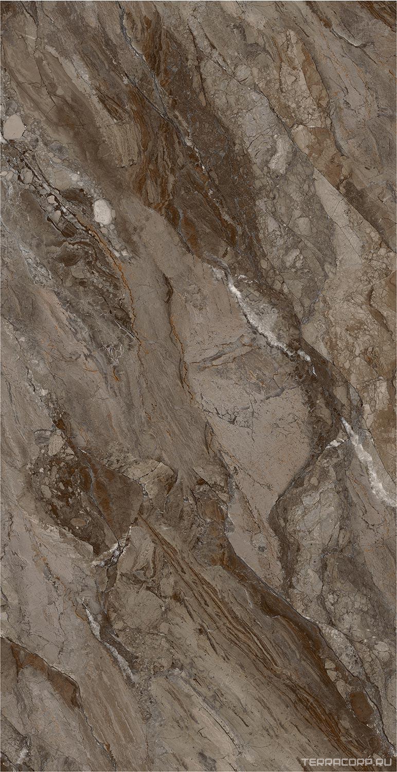 Керамогранит Fusure Ceramic Ariostocratic Style Light Luxury FSS12043 Pol 60x120 Коричневый, фото 7