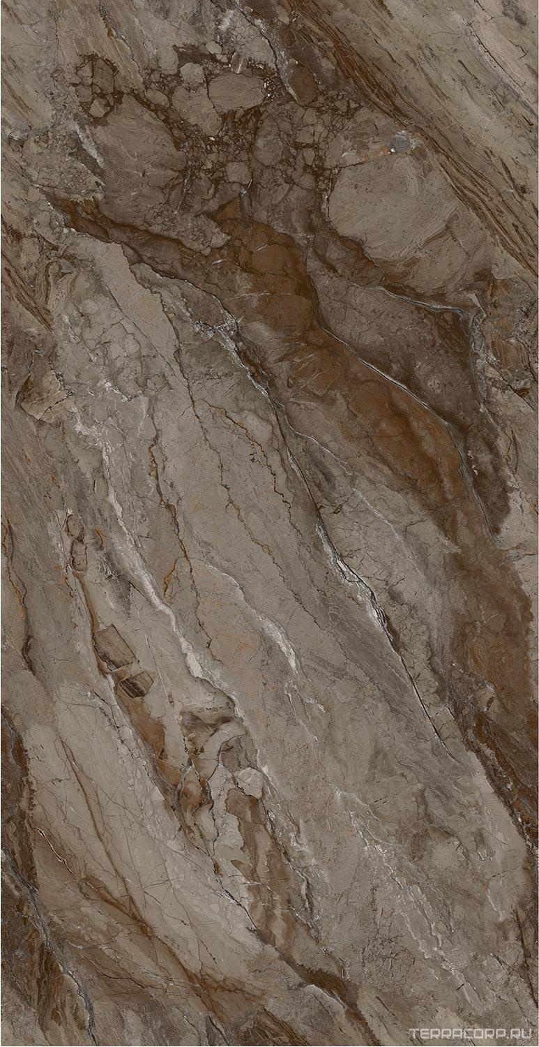 Керамогранит Fusure Ceramic Ariostocratic Style Light Luxury FSS12043 Pol 60x120 Коричневый, фото 5