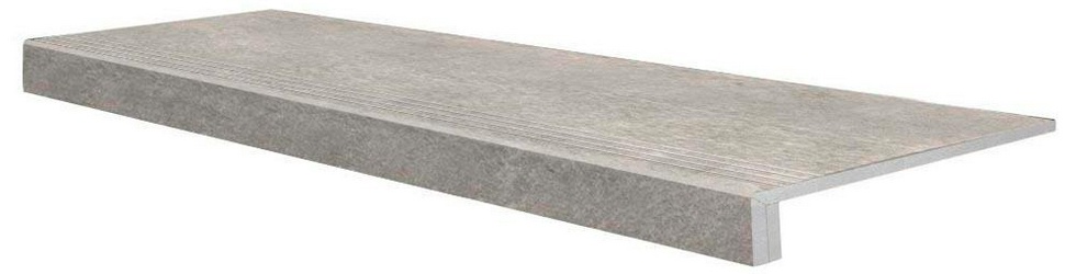 Ступень Евро Левая Керамогранит Beton G1102 MR мат.серый (n077887)ZZ|30x89