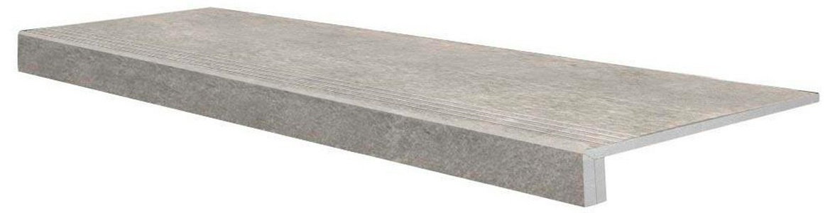 Ступени Grasaro Beton Ступень Евро Левая Керамогранит  G1102 MR мат.серый (n077887)ZZ30x89 Серый 