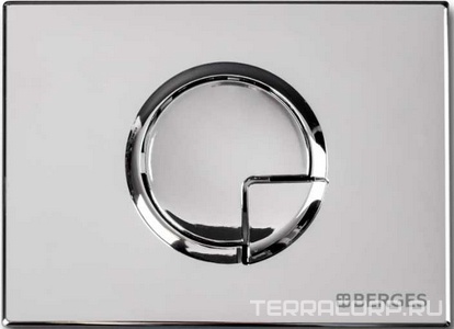 Клавиша для инсталляции, двухрежимная, цв. хром гланец ZZ Berges Novum 040023