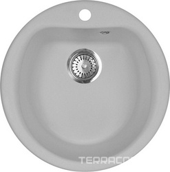 Мойка кухонная AquaGranitEx M-07 серая| 49x49x20