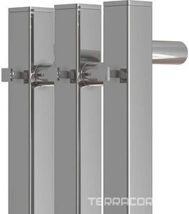 Полотенцесушитель электрический, вертикальный, 120*12 см, П3, диммер справа, цв.хром глянец Point Гермес PN13822