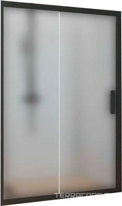 Душевая дверь в нишу Kubele DE019D2-MAT-BLMT 140 см, профиль матовый черный, ZZ Kubele Универсал DE019D2-MAT-BLMT-140х200