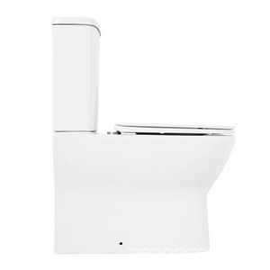 Чаша напольного, безободкового унитаза, сиденье с микролифтом в компл., крепеж к полу в компл., (без бачка),  ZZ BelBagno Energia BB8134CPR/SC