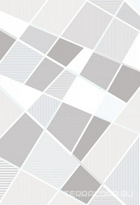 Керамическая плитка Azori Sonnet Декор SONNET GREY GEOMETRIA 27.8x40.5 Серый 