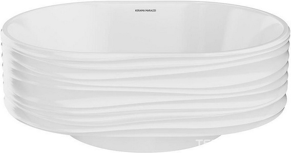 Раковина ARTBASIN Sabbia, цв белый , БЕЗ донного клапана Kerama Marazzi Artbasin SA.wb.50\WHT
