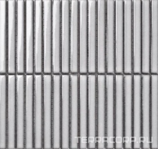 Мозаика Porcelain Mosaic Strip Mosaic 1.5х14.5 Y15FW22  глянцевый 29.4х31.3 Серый 