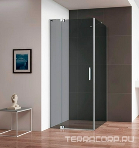 Душевой уголок 80-100/110х195 мм,  ZZ Cezares Slider SLIDER-AH-1-80-100/110-GRIGIO-Cr