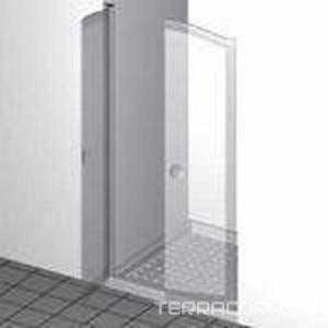 Дверь двойная в нишу, распашная 78хh197см,  (профиль цв.бронза, стекло сатинирован., ручки в компл.)  ZZ Gaia Venice DB VE78S/Satin/BR