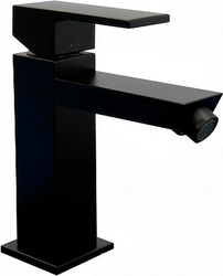 Смеситель для биде FUTURA однорычажный с донным клапаном, матовый черный ZZ